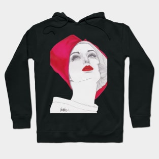 Red Hat Girl Hoodie